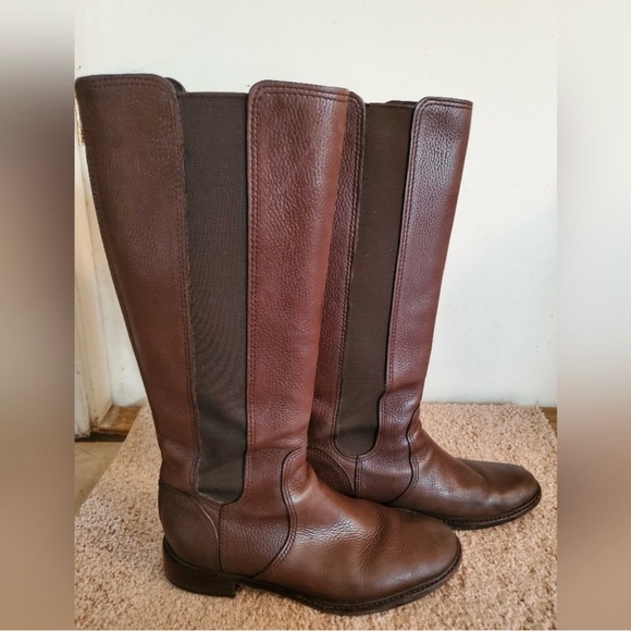 Tory Burch Calista Riding Boots Sz 10 - Picture 1 of 10